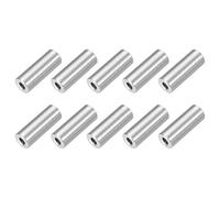 QUARKZMAN 10 Pcs Entretoises en Acier Inoxydable, 6mm ID x 14mm OD x 40mm L Acier Inoxydable 304 Entretoise de Vis à Douille Ronde Non Filetée Rondelle pour 1/4" ou M6 Vis Boulons Écrous