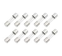 QUARKZMAN 10 Pcs Fusible en Verre à Action Rapide 20A 125V 5x20mm Fusibles Tubulaires à Action Rapide pour Carte PCB Appareils Électroniques Appareils Électroménagers lumières de Noël