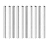 QUARKZMAN 10 Pcs Goujons Cylindriques 5 mm x 60 mm, 316L Acier Inoxydable Éléments Fixation Tiges Goujon Chevilles Support Étagères Chevilles Métalliques Ton Argenté