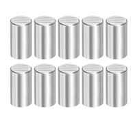 QUARKZMAN 10 Pcs Goupilles 12 mm x 18 mm, Goupilles Cylindriques en Acier Inoxydable 316L, Éléments de Fixation pour Support d'Étagère, Cheville Métallique, Ton Argenté