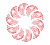 QUARKZMAN 10 Pcs Pierre De Lune Cristal De Sérénité, 0.5 Pouce Longueur Quartz Pastèque Naturel Pierre de Lune En Vrac, Pierres De Poche Sculptées Pour Méditation Équilibrage.