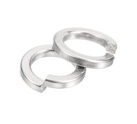 QUARKZMAN 10 Pcs Rondelle de Blocage à Ressort, M14 Assortiment de Rondelles de Blocage Fendues Rondelles de Blocage en Acier Inoxydable 316 pour Vis, Boulons, Écrous, Argenté