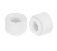 QUARKZMAN 10 Pcs Rondelles En Céramique, 8.5 x 16 x 11mm Rondelles Plates Résistantes À La Chaleur Protection Isolée Espaceur Pour Faisceau De Câbles, Protection De Fils