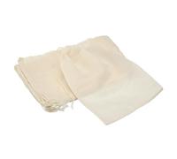 QUARKZMAN 10 Pcs Sachets D'Épices Pour Cuisine, 16x12 In Réutilisables Sachets Thé Vides En Mousseline Filtre En Coton Étoile À Fromage Pour Infusion Feuilles Lâches Sachets Filtrage, Beige