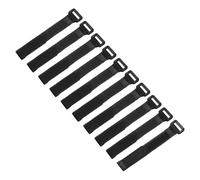 QUARKZMAN 10 Pcs Sangles Reutilisables Pour Batterie 20mm x 20cm Nylon Noir | Polyvalentes, Sangle Ajustable Pour Maintenir La Batterie Avec Systeme De Fixation Crochet et boucle