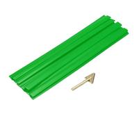 QUARKZMAN 10 Pcs Tiges De Soudure Plastique 8 Pouces, 9.5mm x 200mm Bandes De Soudure PE Avec Outils De Lissage Pour Réparation De Pare-Chocs Kayaks, Green