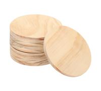 QUARKZMAN 10 Pièces Cercles en Bois de Pin 8cm 5mm Bruts Non Finis | Pour Artisanat et Projets Créatifs, ornementation de Porte et de Noël, Pyrogravure sur Bois