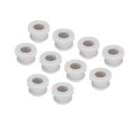 QUARKZMAN 10 Pièces de Montage de Bouchon à Œillet en Caoutchouc à Pression Dia 10,5mm ID 7,5mm Joint Anti-Rayures pour Tuyau de Câble de Boîte Électrique Gris