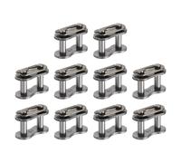 QUARKZMAN 10 Pièces Maillon De Jonction #40 Pour Chaîne À Rouleaux En Acier Au Carbone, Pas De 16,2mm, Maillon Maître De Remplacement Pour Vélo Bicycle Go Kart