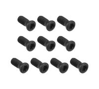 QUARKZMAN 10 Vis Torx M4 x 10mm en Acier Allié de Qualité 12,9 avec Clé T15 pour Remplacer Les Inserts en Carbure, Couleur Noire