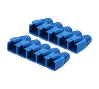 QUARKZMAN 100 Pack Cache-Connecteur Pour Câble, Cat6A Cat7/7A Couvre-Bague Anti-Traction Pour Câble Réseau Ethernet, Diamètre De Trou 8mm(Bleu)