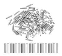 QUARKZMAN 100 Pcs 2mm x 13mm Goujons En Acier À Roulement Goujons Cylindriques Chevilles De Support D'Étagère Tiges D'Élément De Fixation Chevilles De Diamètre +/-0.02mm, Ton Argenté
