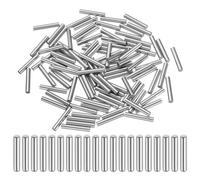 QUARKZMAN 100 Pcs 3mm x 22mm Goujons En Acier À Roulement Goujons Cylindriques Supports D'Étagère Tiges D'Élément Métalliques D'Étagère Tolérance De Diamètre +/-0.02mm, Ton Argenté