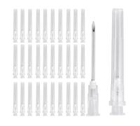 QUARKZMAN 100 Pcs Aiguilles De Distribution 16 Gauge 32 mm, Aiguilles De Laboratoire À Verrou Luer, Embouts En Acier Inoxydable Pour Distribution Industrielle De Laboratoire, Recharge