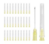 QUARKZMAN 100 Pcs Aiguilles De Distribution 20 Gauge 32 mm, Aiguille De Laboratoire À Luer Lock, Embouts En Acier Inoxydable Pour Distribution Industrielle De Laboratoire, Recharge D'encres