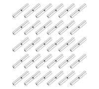 QUARKZMAN 100 Pcs Connecteurs Non Isolés À Souder BN0.5 0.5 AWG Ton Argenté | Connecteurs À Souder En Cuivre Étamé, Raccords De Câblage Terminaux Pour Matériel De Connexion De Fils