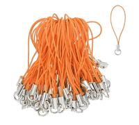 QUARKZMAN 100 Pcs Kit De Charmes De Téléphone Avec Dragonne, 58 Mm Anneau Divisé Cordon Charme Lariat Dragonne Pendentif Fermoir Pour Appareil Photo Clé USB Porte-Clés DIY Accessoires