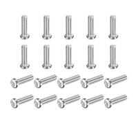 QUARKZMAN 100 Pcs Vis À Tête Plate M4x14-0.7mm À Empreinte Phillips, Acier Au Carbone Filetage Entier