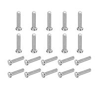 QUARKZMAN 100 Pcs Vis À Tête Plate Phillips M3.5x16-0.6mm, Acier Au Carbone Filetage Complet