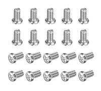 QUARKZMAN 100 Pcs Vis À Tête Plate Phillips M3.5x6-0.6mm, Acier Au Carbone Filetage Complet