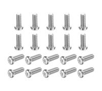 QUARKZMAN 100 Pcs Vis À Tête Plate Phillips M3x8-0.5mm, Acier Au Carbone Filetage Complet