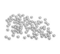 QUARKZMAN 100 Pièces Bille Acier, Diamètre 5mm G200 Billes de Précision en Acier Inoxydable 316, Kit D'Assortiment de Roulement pour Roues de Bicyclette Patin Tiroir