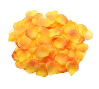 QUARKZMAN 1000 Pcs Petale de Rose Artificielle en Soie pour Mariage de Fleurs Artificielles en Vrac pour Confettis de Noces (Jaune Dégradé)