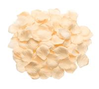 QUARKZMAN 1000 Pcs Petale de Rose Artificielle en Soie pour Mariage de Fleurs Artificielles en Vrac pour Confettis de Noces (Jaune Clair)