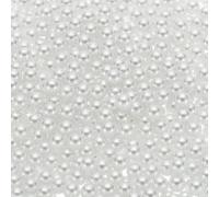 QUARKZMAN 1000Pcs Perles Faux pour l'Artisanat, Perles Rondes ABS de 8mm sans Trou pour Remplissage de Vase, Boîtes Cosmétiques, Pièces DIY, Décoration de Maison, Blanc