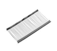 QUARKZMAN 1000pcs Standard Tagging Gun Fasteners 50mm Tagging Barbs Pins PP Plastic Tag Pour Price Tagging Gun, Clothing Tags Gun Attachments Pour Clothes Bag Fabric, Black