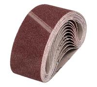 QUARKZMAN 100mm x 533mm Bandes de Ponçage, 12 Pcs 40 Grains Ceinture Abrasive en Oxyde D'Aluminium pour Travail du Bois, Polissage du Métal, Affûteur de Couteaux