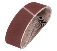 QUARKZMAN 100mm x 552mm Bandes À Poncer, 9 Pcs 120 Grain Ceinture Abrasive En Oxyde D'Aluminium Pour Ponçage Du Bois, Polissage Des Métaux, Affûtage De Couteaux