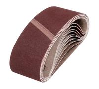 QUARKZMAN 100mm x 610mm Bandes Abrasives, 12 Pcs 150 Grains Bande Abrasive en Oxyde D'Aluminium pour Travail du Bois, Polissage du Métal, Affûtage de Couteaux