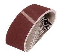 QUARKZMAN 100mm x 610mm Bandes Abrasives, 12 Pcs 240 Grains Bande Abrasive en Oxyde D’Aluminium pour Travail du Bois, Polissage du Métal, Affûteur de Couteaux