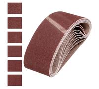 QUARKZMAN 100mm x 610mm Bandes de Ponçage, 12 Pcs 60/80/120/180/240/400 Grains Ceinture Abrasive en Oxyde D'Aluminium pour Travail du Bois, Polissage du Métal, Affûteuse de Couteaux