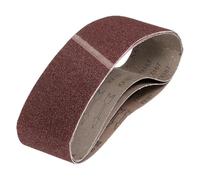 QUARKZMAN 100mm x 915mm Bandes de Ponçage, 3 Pcs 36 Grits Bande Abrasive en Oxyde D'Aluminium pour Travail du Bois, Polissage du Métal, Affûteuse de Couteaux