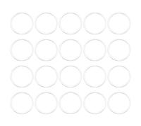 QUARKZMAN 100pcs 15mm Laiton Creux Cercle Anneaux Pendentif Cadre Ronde Lier Bagues Bijoux Connecteurs pour Boucles Oreilles Colliers Bijoux Fabrication Résine Artisanat (Brillant Argent)