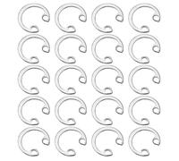 QUARKZMAN 100Pcs Anneau De Retenue Interne 9mm Circlip, 304 Acier Inoxydable Anneaux De Retenue Interne Circlips C-Clips GB893 Pour Arbres Cannelés Goujons, Ton Argenté