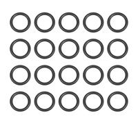 QUARKZMAN 100Pcs AS-012 O-Rings, EPDM O-Rings 3/8" ID, 23/32" OD, 1/16" Width Joints En Caoutchouc Pour Joints D'Étanchéité Pour Conduites D'Eau Raccords D'Eau Éviers (70 Duromètre, Noir)