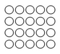 QUARKZMAN 100Pcs AS-016 O-Rings, Joints Toriques EPDM 5/8" ID, 1-7/32" OD, 1/16" Width Joints D'étanchéité En Caoutchouc Pour Raccords De Tuyaux D'eau Éviers (70 Duromètre, Noir)