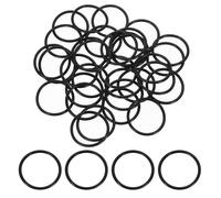 QUARKZMAN 100Pcs AS-019 O-rings, Joints Toriques En Caoutchouc Nitrile 13/16" ID, 15/16" OD, 1/16" Epaisseur Joint D'étanchéité Rond Pour De Plomberie Et Étanchéité (70 Duromètre, Noir)