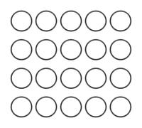 QUARKZMAN 100Pcs AS-020 O-rings, EPDM Joints Toriques 7/8" ID, 1-23/32" OD, 1/16" Width Joints En Caoutchouc Pour Raccordements D'eau Robinetterie Eviers (70 Dureté, Noir)
