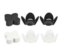 QUARKZMAN 100Pcs Caisses À Truffes, matrice À Mini Cupcakes, Coupes À Chocolats, Supports À Desserts Pour Noël, Saint-Valentin, Mariage Anniversaire Fête, Noir/Blanc