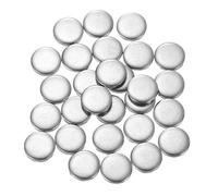 QUARKZMAN 100Pcs Disques en Acier Inoxydable, 10mm de Diamètre, 3mm d'Épaisseur en Acier Inoxydable 304 Feuille Ronde Plate Ronde pour l'Estampage du Métal et la Fabrication de Bijoux