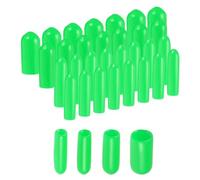 QUARKZMAN 100Pcs Embouts en Caoutchouc Ronds de 2mm, 3mm, 4mm, 6mm - Protège-Vis en Vinyle Vert - Assortiment de Capuchons de Protection de Filetage