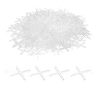 QUARKZMAN 100Pcs Entretoises de Carrelage en Plastique Dur de 1,5 mm Croix de Nivellement D'Installation D'Espacement de Carreaux Céramiques pour Mur et Sol
