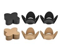 QUARKZMAN 100Pcs Enveloppes À Truffes, Caissettes À Mini Cupcakes, Coupes À Chocolats Et Bonbons, Supports À Desserts Pour Noël, Saint-Valentin, Mariage Anniversaire Fête, Noir/Marron