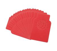 QUARKZMAN 100Pcs Étiquettes pour Étiquettes Suspendues Col Bouteille pour Cave Collection Étiquette Stockage Suspendues pour Nom, Année, Notes Dégustation (2.2x3.5, Rouge)