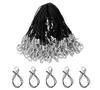 QUARKZMAN 100Pcs Fermoirs Cordons Sangle Lanière Noir