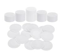 QUARKZMAN 100Pcs Jetons De Poker en Plastique, 1 Pouce Mini Jetons De Bingo Compteurs d'apprentissage Disques De Comptage Marqueurs Jetons De Jeu Opaques, Blanc, Motif